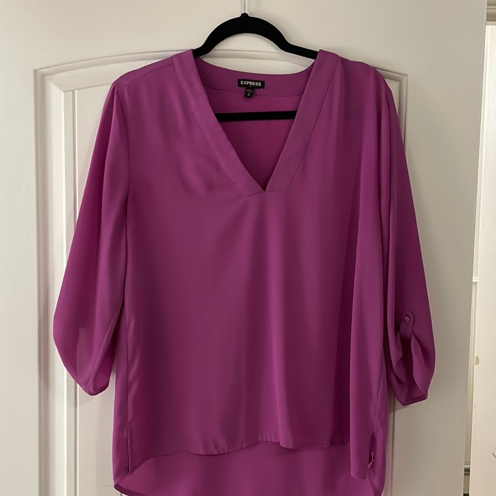 Express blouse fuchsia